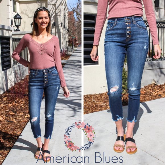 NWT KanCan Jeans Geneva Button Fly Ankle Skinny - Picture 2 of 8